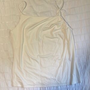 Banana Republic Factory Drape style tank top in white - Size XS